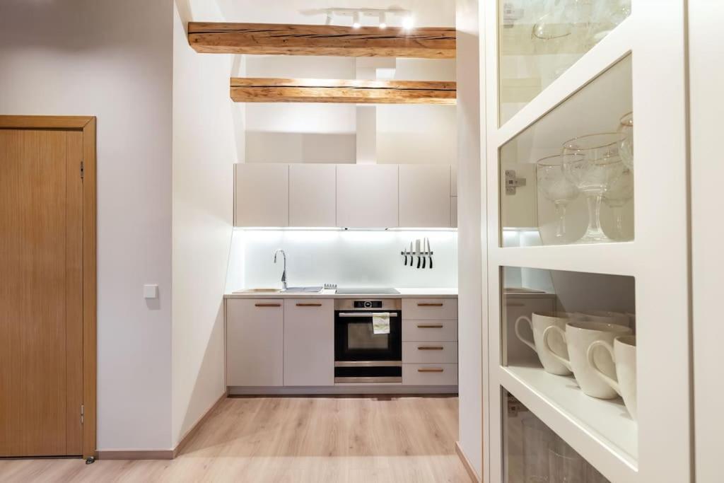 Luxury Apartment In Gedimino Av. Vilnius Bagian luar foto